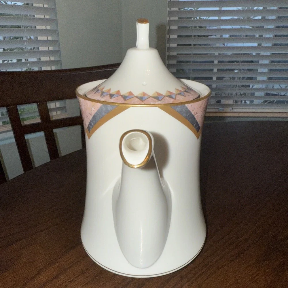Noritake Fine China Momentum 7734 Teapot with Lid Replacement *READ